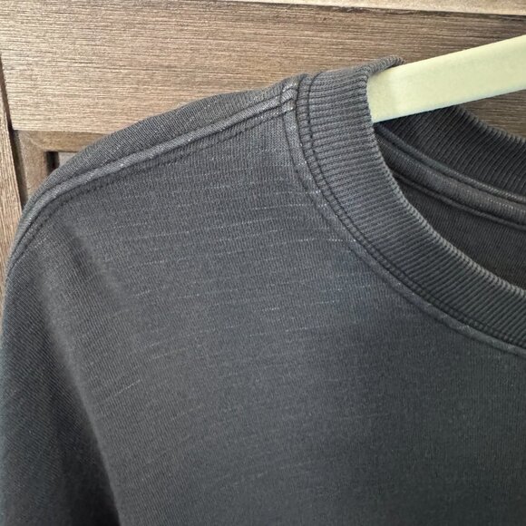 Athleta Sundown Sweatshirt 2.0 Dark Gray Medium Long Sleeve Crewneck Relaxed Fit - Picture 6 of 7